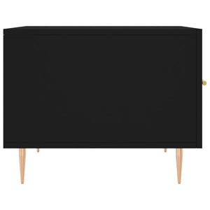 Tavolino da Salotto Nero 50x50x40 cm in Legno Multistrato 829366