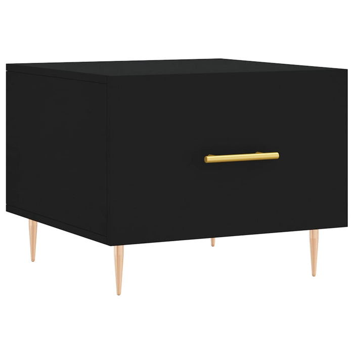 Tavolini da Salotto 2 pz Neri 50x50x40 cm in Legno Multistrato 829367