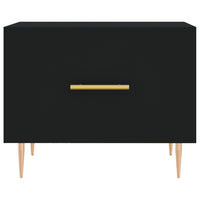 Tavolini da Salotto 2 pz Neri 50x50x40 cm in Legno Multistrato 829367