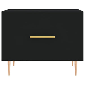 Tavolini da Salotto 2 pz Neri 50x50x40 cm in Legno Multistrato 829367
