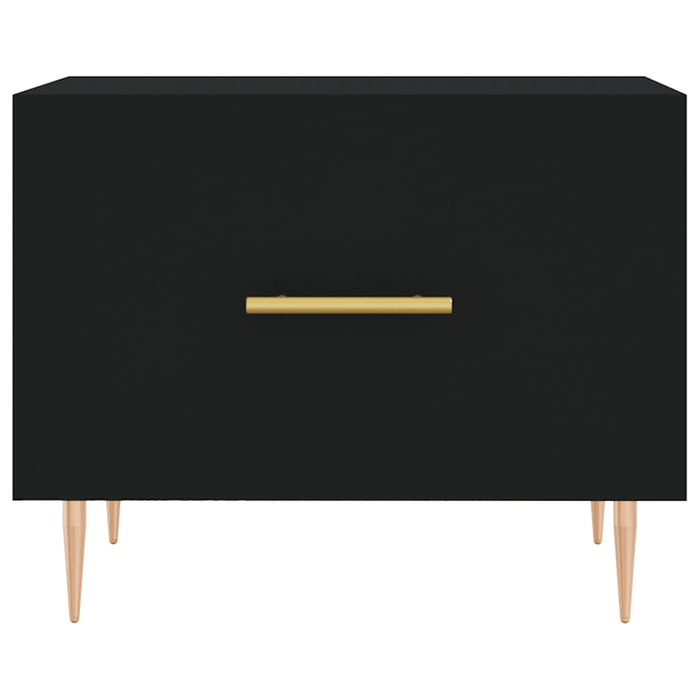 Tavolini da Salotto 2 pz Neri 50x50x40 cm in Legno Multistrato 829367
