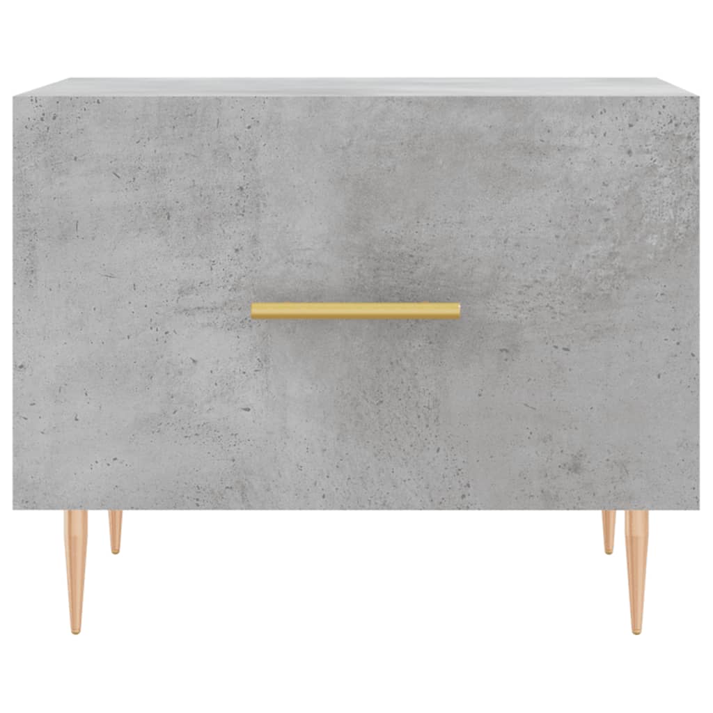 Tavolini Salotto 2pz Grigio Cemento 50x50x40 Legno Multistrato 829373