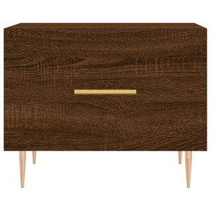 Tavolino da Salotto Rovere Marrone 50x50x40cm Legno Multistrato 829378