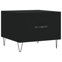 Tavolino da Salotto-Tavolino da soggiorno-Tavolo Nero 50x50x40 cm in Legno Multistrato 393518