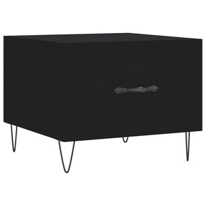 Tavolino da Salotto-Tavolino da soggiorno-Tavolo Nero 50x50x40 cm in Legno Multistrato 393518
