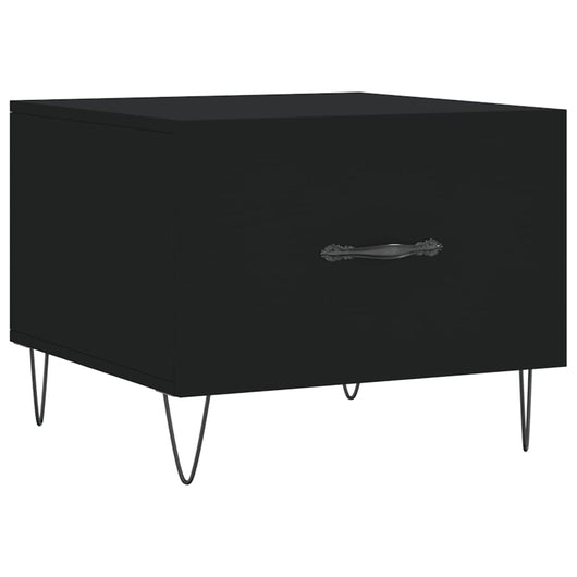 Tavolino da Salotto-Tavolino da soggiorno-Tavolo Nero 50x50x40 cm in Legno Multistrato 393518