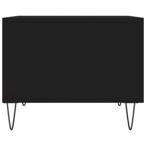 Tavolino da Salotto-Tavolino da soggiorno-Tavolo Nero 50x50x40 cm in Legno Multistrato 393518