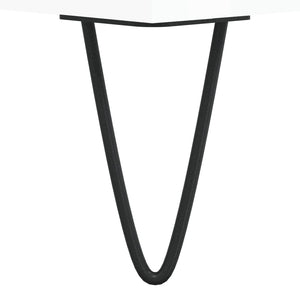 Tavolino da Salotto Bianco Lucido 50x50x40 cm Legno Multistrato 829384