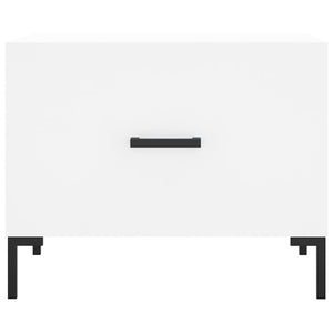 Tavolino da Salotto-Tavolino da soggiorno-Tavolo Bianco 50x50x40 cm in Legno Multistrato 155077