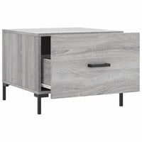 Tavolini Salotto 2pz Grigio Sonoma 50x50x40cm Legno Multistrato 829409