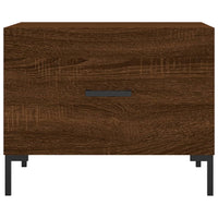 Tavolino da Salotto Rovere Marrone 50x50x40cm Legno Multistrato 829410