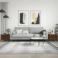 Tavolini Salotto 2 pz Rovere Marrone 50x50x40 Legno Multistrato 829411