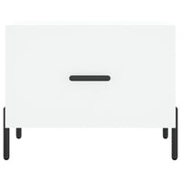 Tavolino da Salotto Bianco 50x50x40 cm in Legno Multistrato 829412