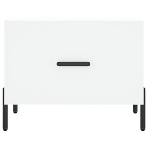 Tavolino da Salotto Bianco 50x50x40 cm in Legno Multistrato 829412