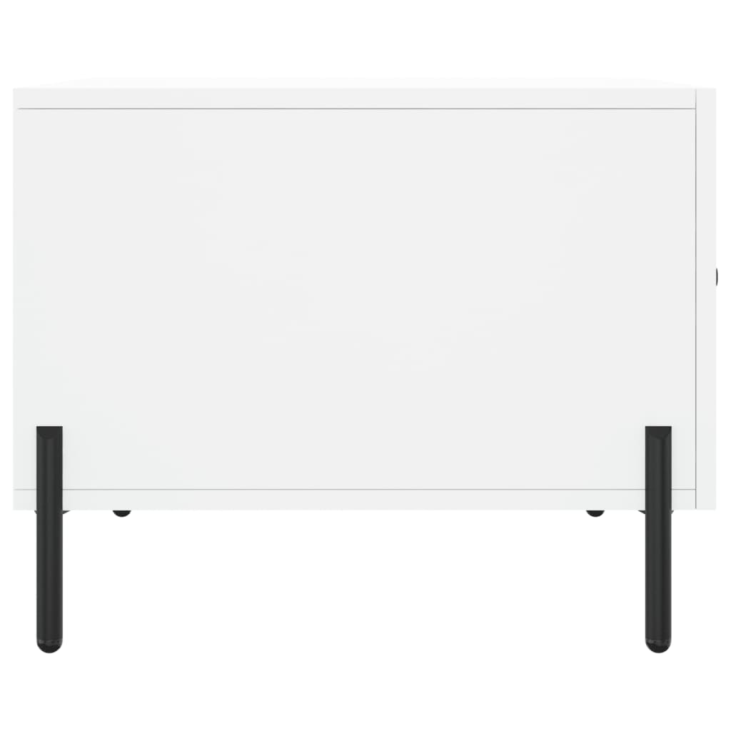 Tavolino da Salotto-Tavolino da soggiorno-Tavolo Bianco 50x50x40 cm in Legno Multistrato 186687