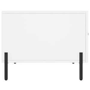 Tavolino da Salotto-Tavolino da soggiorno-Tavolo Bianco 50x50x40 cm in Legno Multistrato 186687