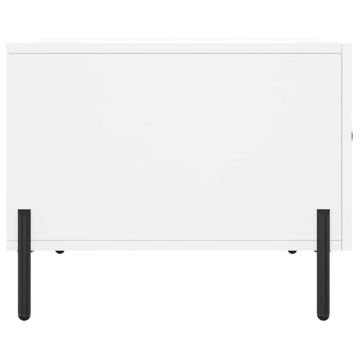 Tavolino da Salotto-Tavolino da soggiorno-Tavolo Bianco 50x50x40 cm in Legno Multistrato 186687