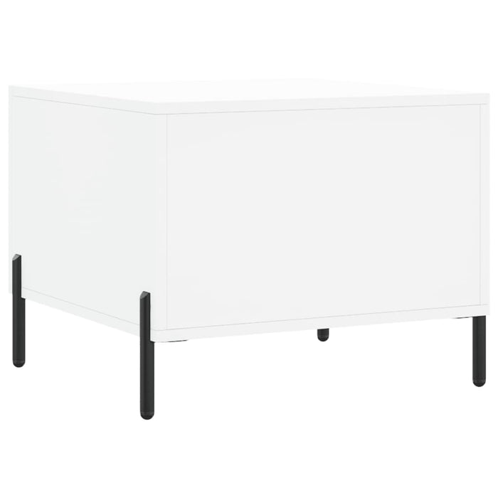 Tavolino da Salotto Bianco 50x50x40 cm in Legno Multistrato 829412