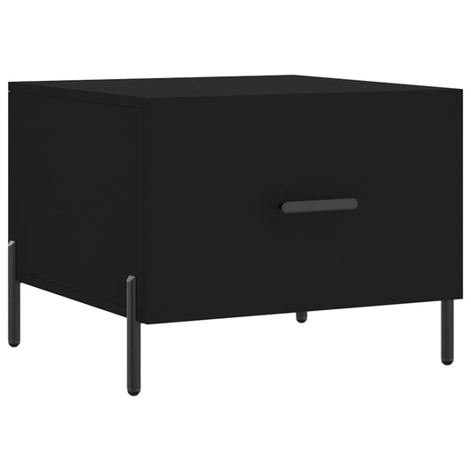 Tavolino da Salotto Nero 50x50x40 cm in Legno Multistrato 829414