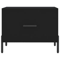 Tavolino da Salotto-Tavolino da soggiorno-Tavolo Nero 50x50x40 cm in Legno Multistrato 218380