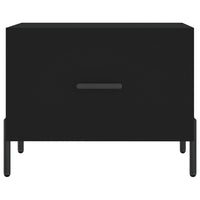 Tavolini da Salotto 2 pz Neri 50x50x40 cm in Legno Multistrato 829415