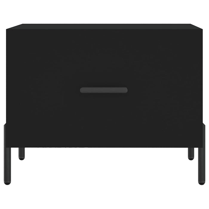 Tavolini da Salotto 2 pz Neri 50x50x40 cm in Legno Multistrato 829415