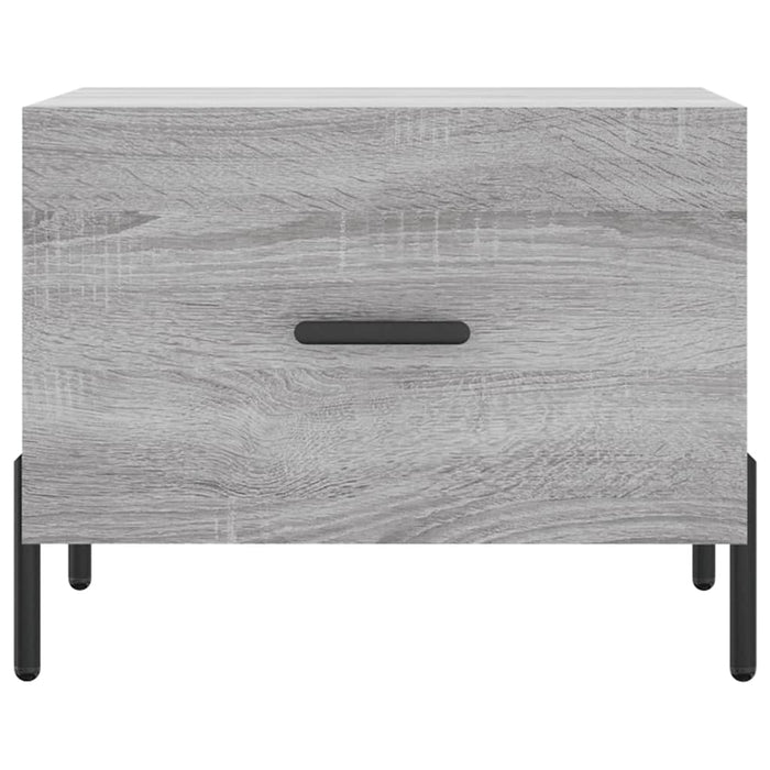 Tavolini Salotto 2pz Grigio Sonoma 50x50x40cm Legno Multistrato 829425
