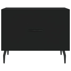 Tavolino da Salotto Nero 50x50x40 cm in Legno Multistrato 829430