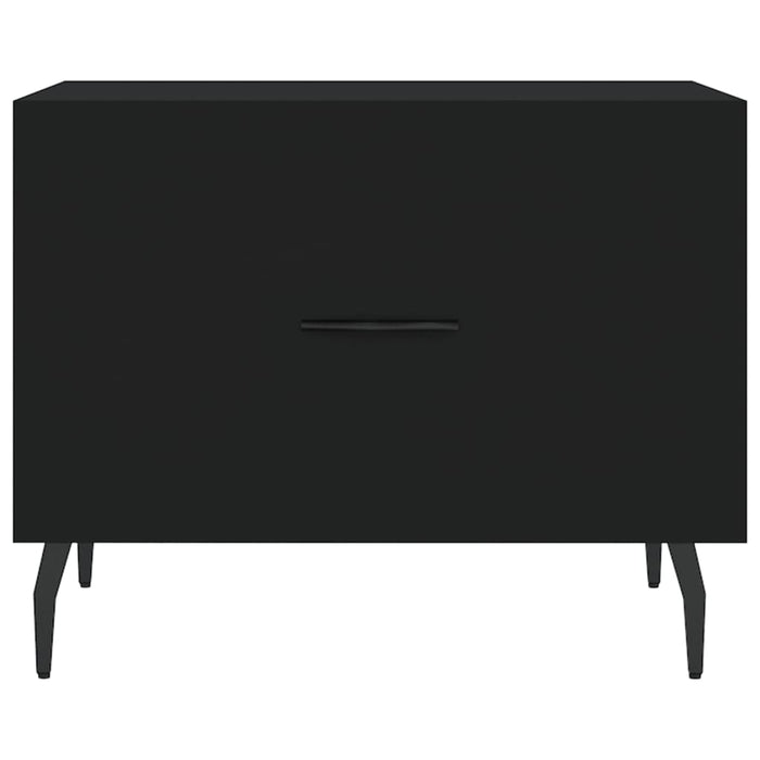 Tavolino da Salotto Nero 50x50x40 cm in Legno Multistrato 829430