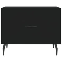 Tavolino da Salotto-Tavolino da soggiorno-Tavolo Nero 50x50x40 cm in Legno Multistrato 865089