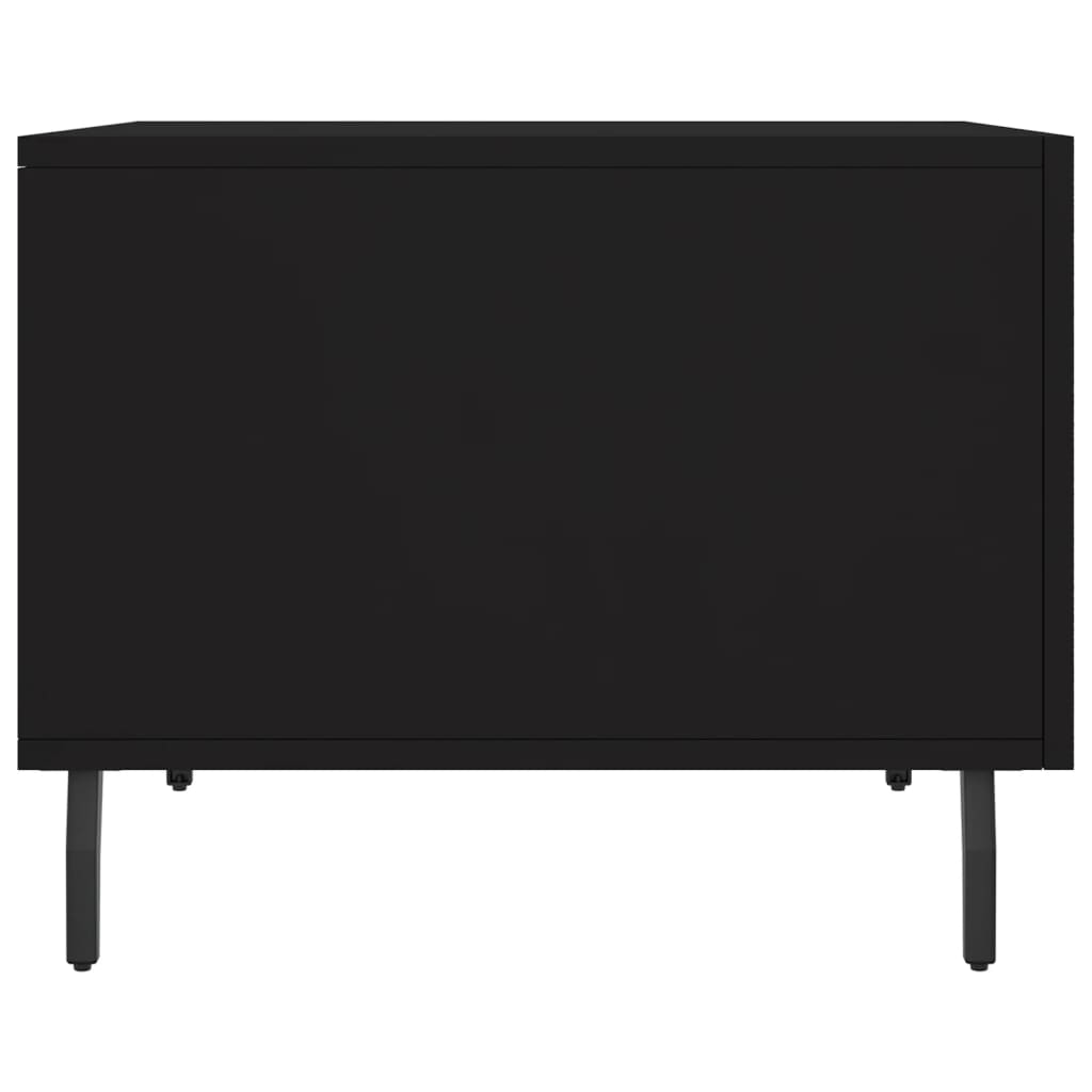 Tavolino da Salotto Nero 50x50x40 cm in Legno Multistrato 829430