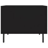 Tavolino da Salotto Nero 50x50x40 cm in Legno Multistrato 829430