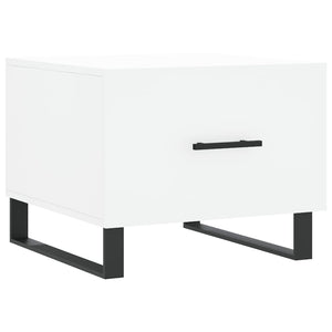 Tavolino da Salotto Bianco 50x50x40 cm in Legno Multistrato 829444