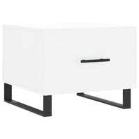 Tavolino da Salotto Bianco 50x50x40 cm in Legno Multistrato 829444