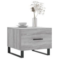 Tavolino da Salotto Grigio Sonoma 50x50x40 cm Legno Multistrato 829456