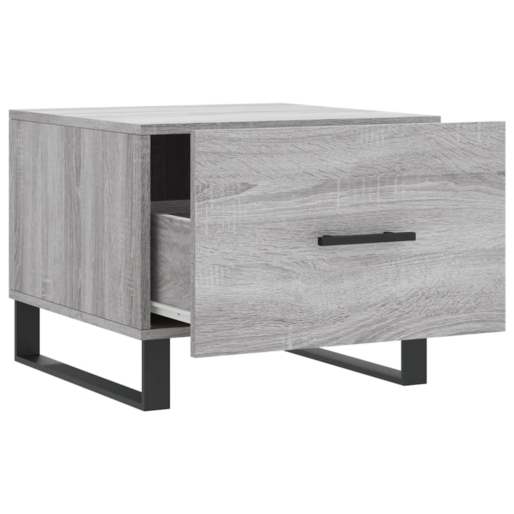 Tavolino da Salotto Grigio Sonoma 50x50x40 cm Legno Multistrato 829456