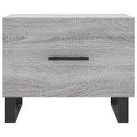 Tavolini Salotto 2pz Grigio Sonoma 50x50x40cm Legno Multistrato