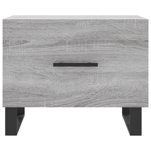 Tavolini Salotto 2pz Grigio Sonoma 50x50x40cm Legno Multistrato