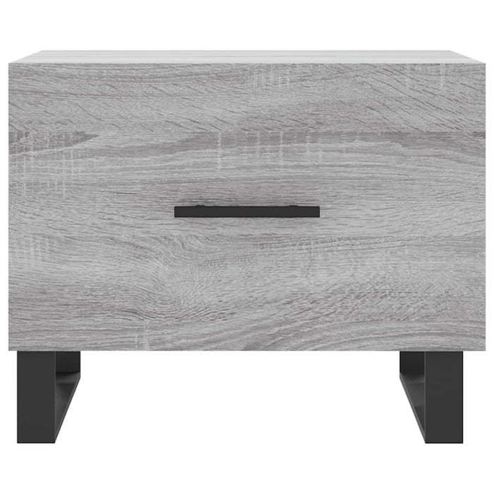 Tavolini Salotto 2pz Grigio Sonoma 50x50x40cm Legno Multistrato