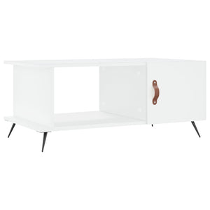 Tavolino da Salotto-Tavolino da soggiorno-Tavolo Bianco 90x50x40 cm in Legno Multistrato 729753