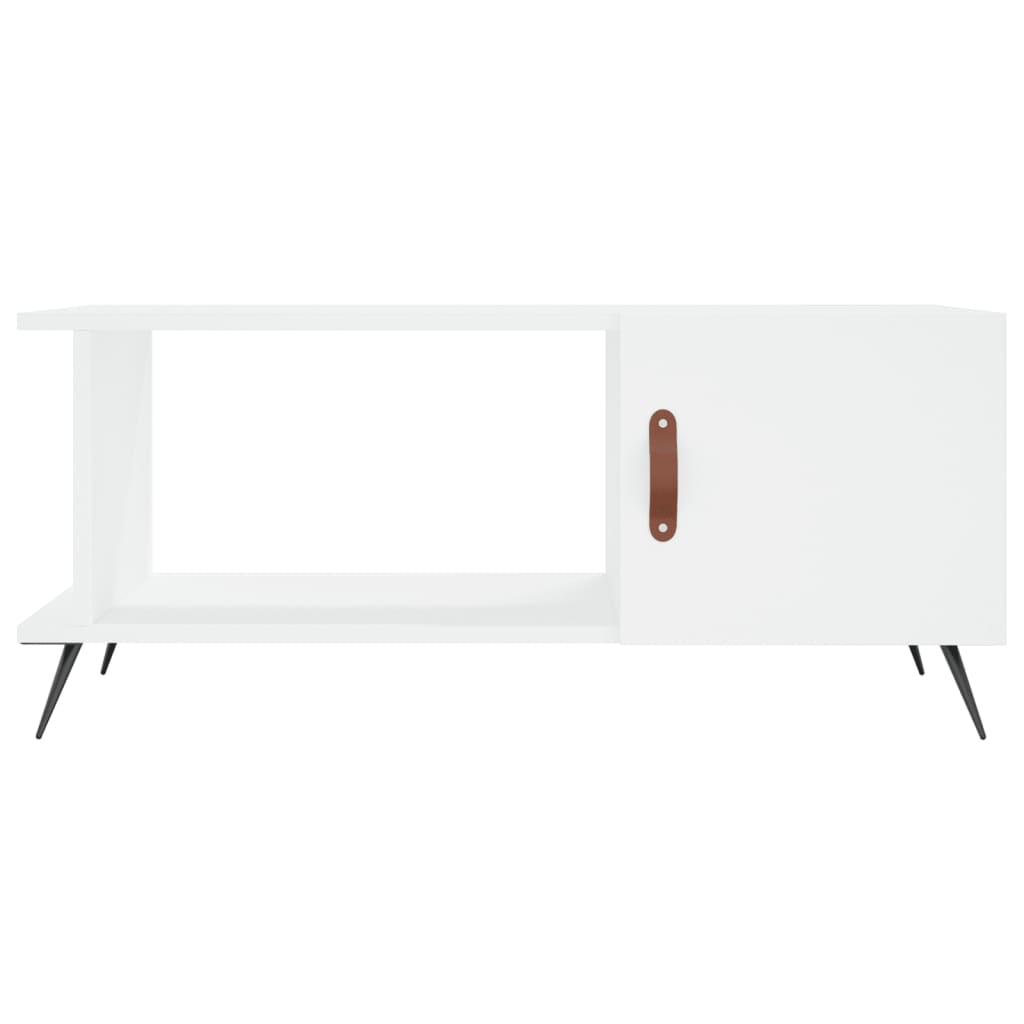 Tavolino da Salotto-Tavolino da soggiorno-Tavolo Bianco 90x50x40 cm in Legno Multistrato 729753