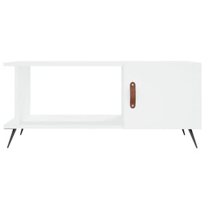 Tavolino da Salotto-Tavolino da soggiorno-Tavolo Bianco 90x50x40 cm in Legno Multistrato 729753