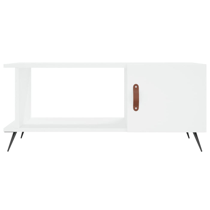 Tavolino da Salotto-Tavolino da soggiorno-Tavolo Bianco 90x50x40 cm in Legno Multistrato 729753