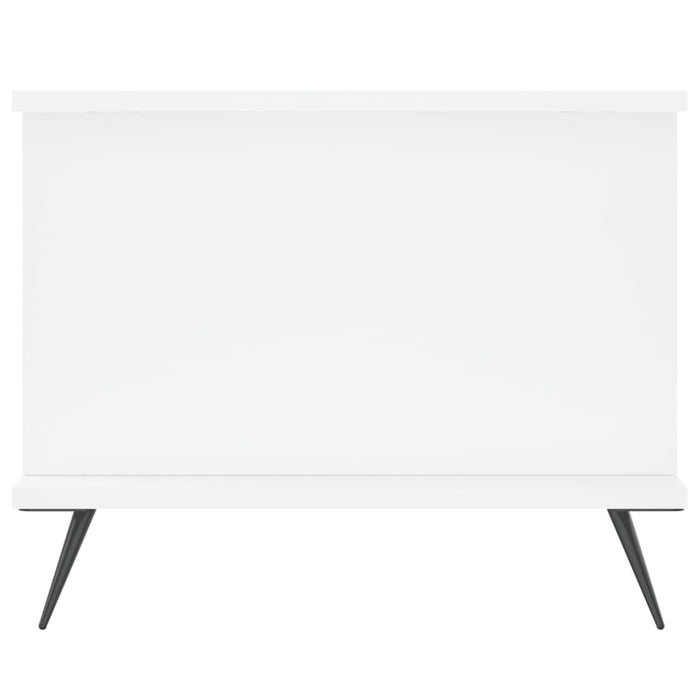 Tavolino da Salotto-Tavolino da soggiorno-Tavolo Bianco 90x50x40 cm in Legno Multistrato 729753