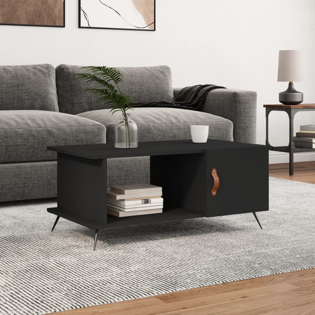 Tavolino da Salotto Nero 90x50x40 cm in Legno Multistratocod mxl 127612