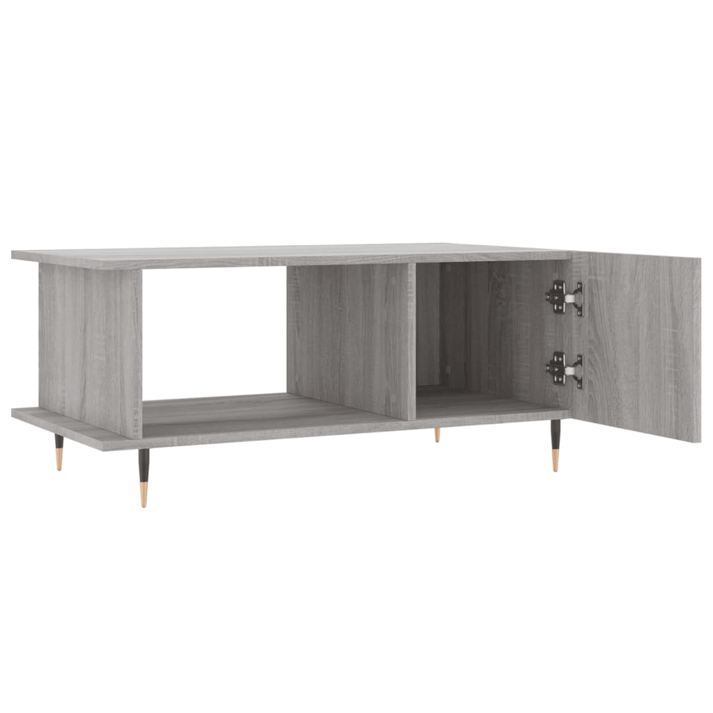 Tavolino da Salotto Grigio Sonoma 90x50x40 cm Legno Multistrato 829474