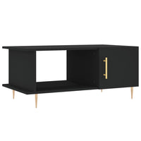 Tavolino da Salotto Nero 90x50x40 cm in Legno Multistrato 829477