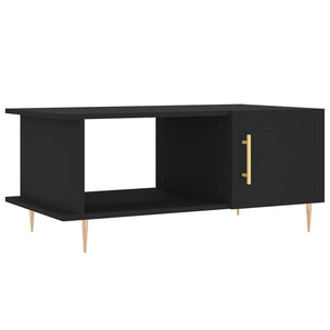 Tavolino da Salotto Nero 90x50x40 cm in Legno Multistrato 829477