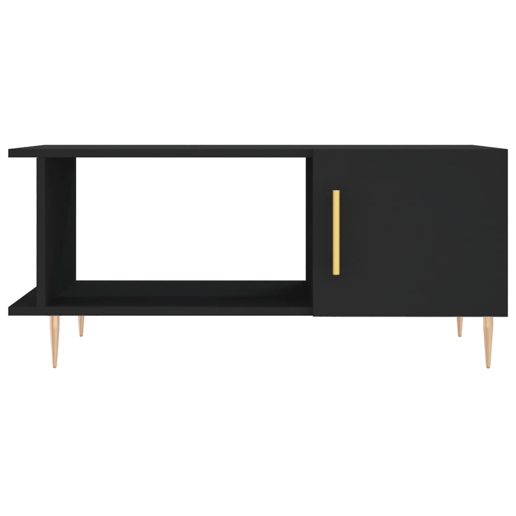 Tavolino da Salotto Nero 90x50x40 cm in Legno Multistrato 829477