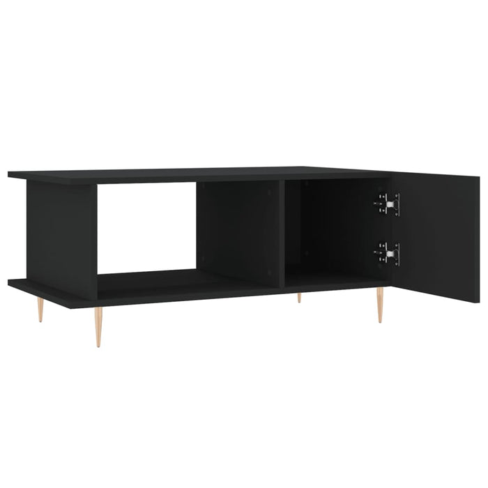 Tavolino da Salotto Nero 90x50x40 cm in Legno Multistrato 829477